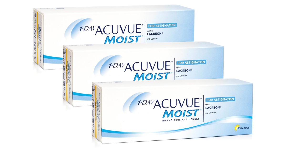 1-DAY Acuvue Moist for Astigmatism (90 lenses)