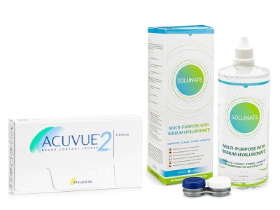 Image of Acuvue 2 (6 Linsen) + Solunate Multi-Purpose 400 ml mit Behälter