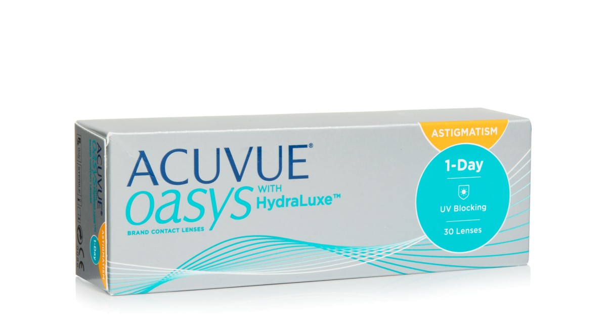 Image of Acuvue Oasys 1-Day with HydraLuxe for Astigmatism (30 Linsen)