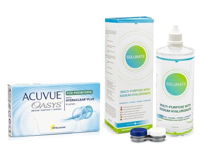 Image of Acuvue Oasys for Presbyopia (6 Linsen) + Solunate Multi-Purpose 400 ml mit Behälter