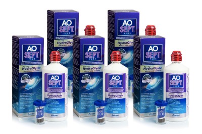 AOSEPT PLUS mit Hydraglyde 5 x 360 ml mit Behälter