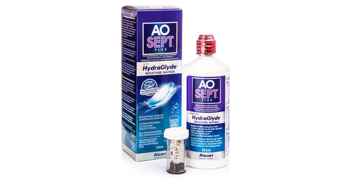 AOSEPT PLUS med Hydraglyde 360 ml med linsetui