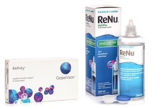 Biofinity (6 čoček) + ReNu MultiPlus 360 ml s pouzdrem