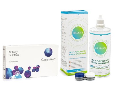 Image of Biofinity Multifocal (6 Linsen) + Solunate Multi-Purpose 400 ml mit Behälter