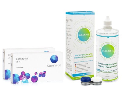 Image of Biofinity XR Toric (6 Linsen) + Solunate Multi-Purpose 400 ml mit Behälter