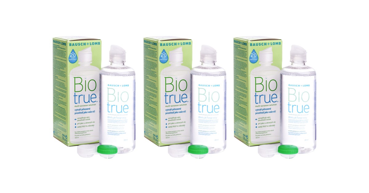 Biotrue Multi-Purpose 3 x 300 ml with cases