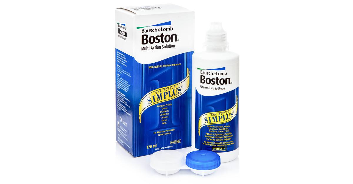 Boston Simplus Solution 120 ml med linsetui