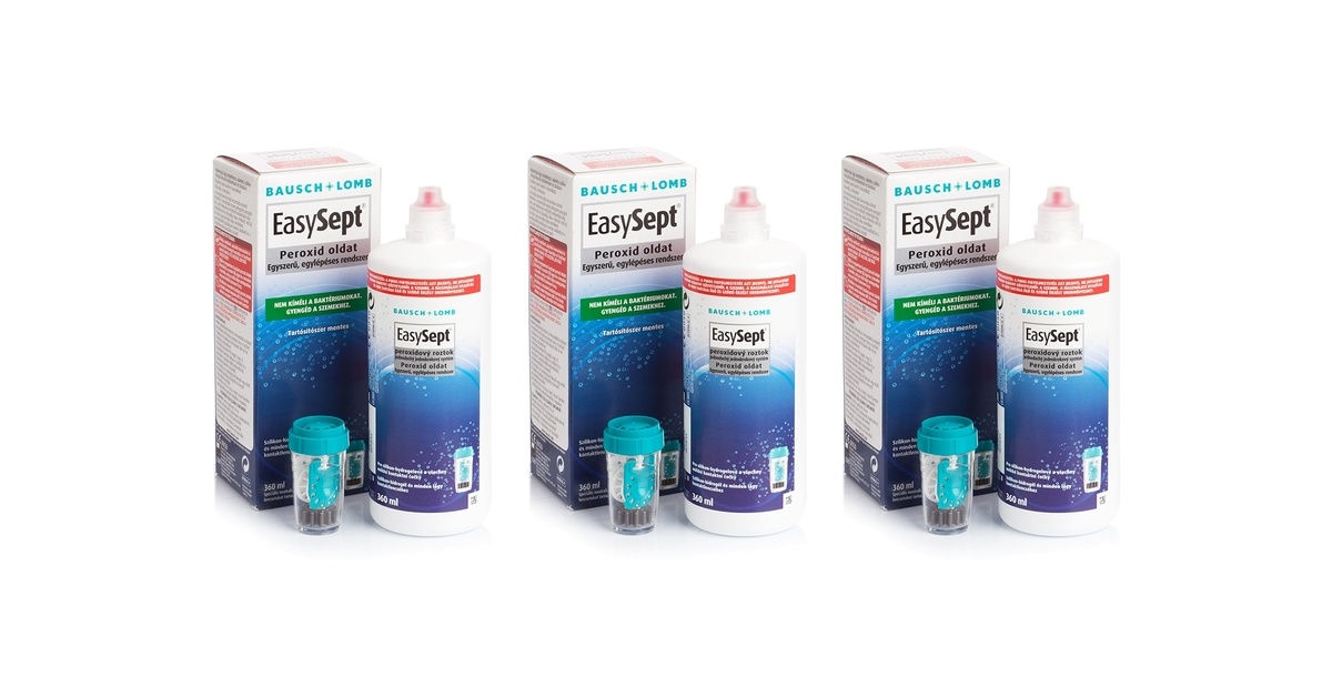 EasySept 3 x 360 ml med linsetuier