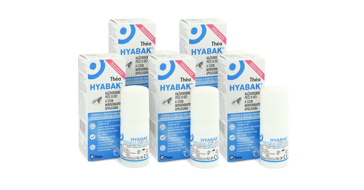 Hyabak 0.15% gtt. 10 ml - 5 x 10 ml