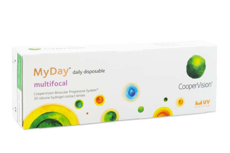 MyDay daily disposable Multifocal CooperVision (30 šošoviek) - jednodenné kontaktné šošovky, silikón-hydrogélové multifokálne športové, Stenfilcon A