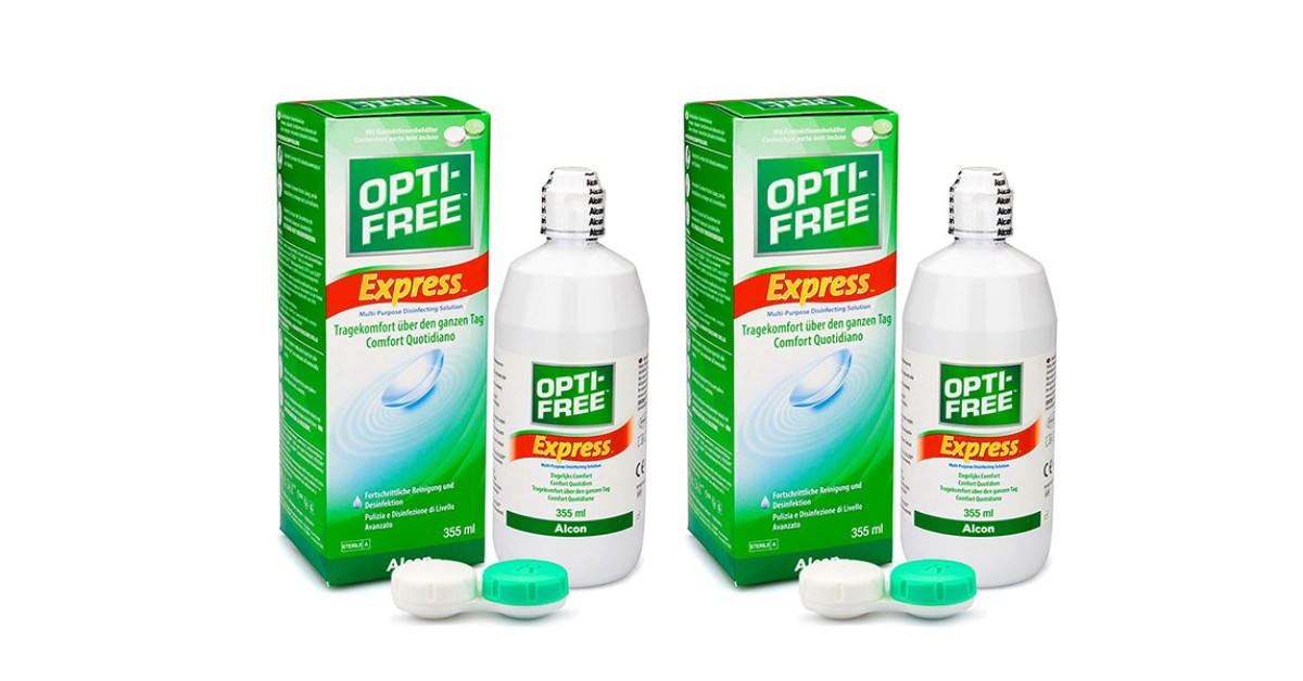 OPTI-FREE Express 2 x 355 ml mit Behälter