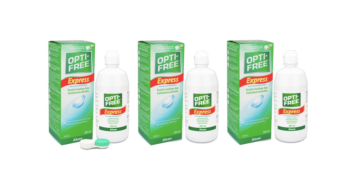 OPTI-FREE Express 3 x 355 ml med linsetuier