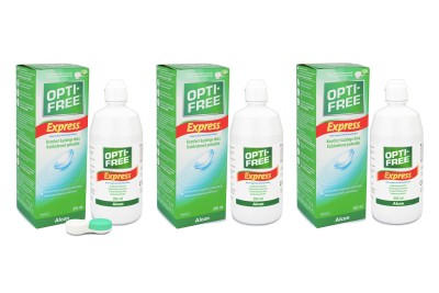 OPTI-FREE Express 3 x 355 ml s pouzdry