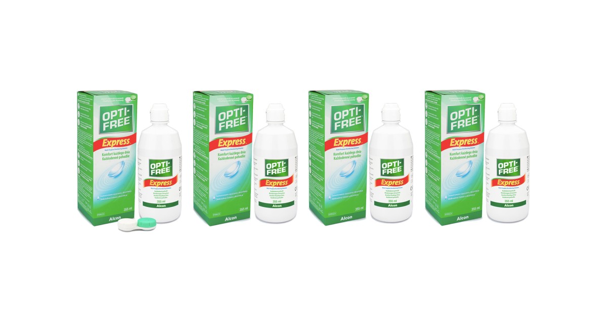 OPTI-FREE Express 4 x 355 ml med linsetuier