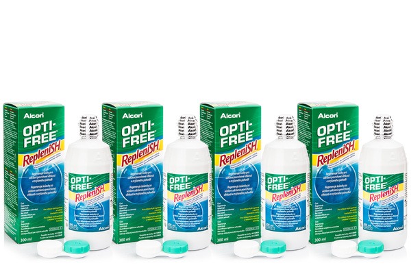 E-shop OPTI-FREE RepleniSH 4 x 300 ml s puzdrami