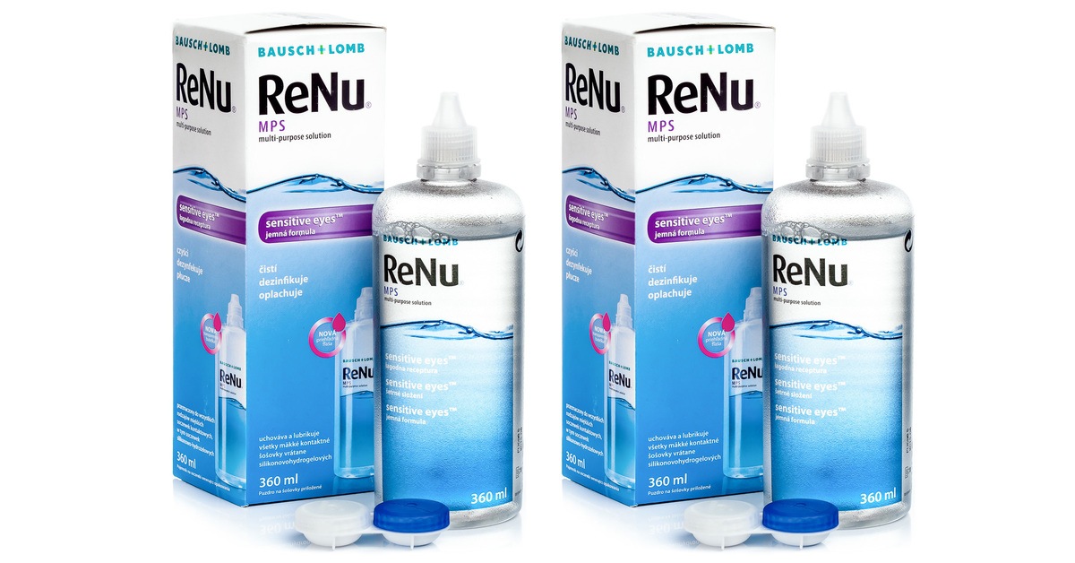 ReNu MPS Sensitive Eyes 2 x 360 ml med linsetuier