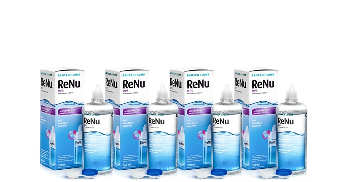 ReNu MPS Sensitive Eyes 4 x 360 ml med linsetuier