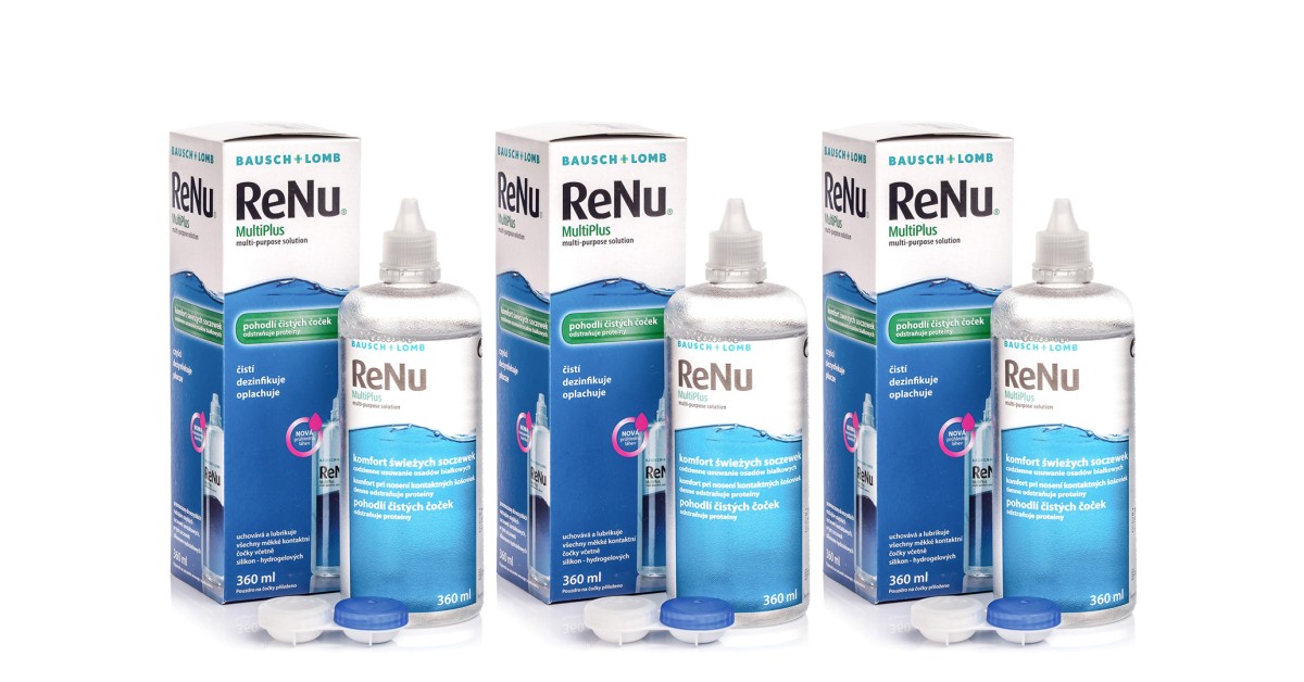 ReNu MultiPlus 3 x 360 ml with cases