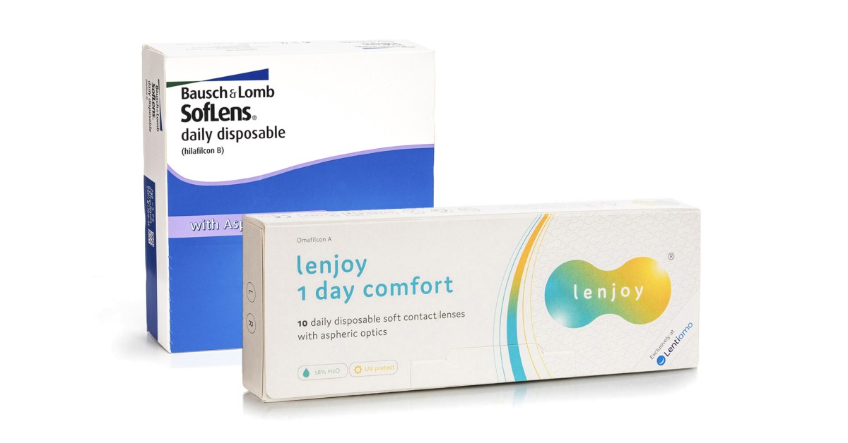 SofLens Daily Disposable (90 linser) + Lenjoy 1 Day Comfort (10 linser)