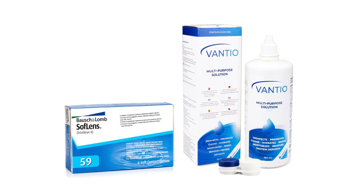 SofLens 59 (6 linser) + Vantio Multi-Purpose 360 ml med linsetui