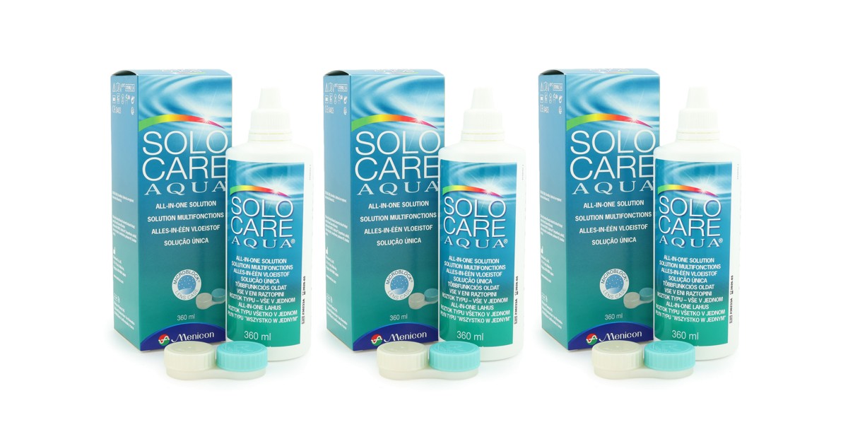 SOLOCARE AQUA 3 x 360 ml mit Behälter